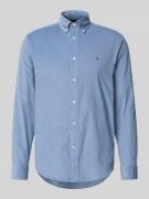 Tommy Hilfiger Regular Fit Cord-Hemd aus reiner Baumwolle in Hellblau,...