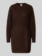 ICHI Relaxed Fit Kleid in Strick-Optik Modell 'Dasila' in Dunkelbraun,...