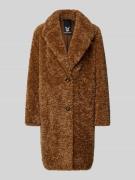 Fuchs Schmitt Mantel mit Reverskragen in Cognac, Größe 36