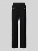 Cambio Flared Stoffhose in verkürzter Passform in Black, Größe 44