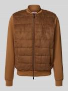 HECHTER PARIS Sweatjacke mit Zweiwege-Reißverschluss in Hellbraun, Grö...