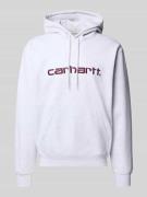 Carhartt Work In Progress Hoodie mit Label-Stitching und Känguru-Tasch...