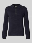 Marc O'Polo Denim Relaxed Fit Strickpullover im Polo-Stil aus Baumwoll...