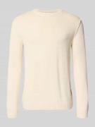 Marc O'Polo Denim Regular Fit Strickpullover aus Baumwoll-Mix in Offwh...