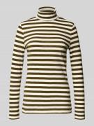 Marc O'Polo Denim Slim Fit Langarmshirt aus reiner Baumwolle in Oliv, ...