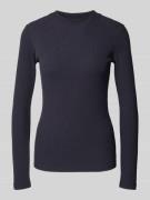 Marc O'Polo Denim Slim Fit Langarmshirt aus Baumwoll-Mix in Marine, Gr...