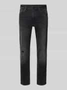 BOSS Orange Slim Fit Jeans aus Baumwoll-Mix Modell 'DELAWARE' in Anthr...