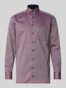 OLYMP Modern Fit Businesshemd aus reiner Baumwolle in Bordeaux, Größe ...