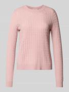 Christian Berg Woman Strickpullover aus reinem Kaschmir in Hellrosa, G...