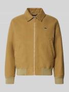 Lacoste Regular Fit Bomberjacke aus reiner Baumwolle in Beige, Größe 5...