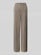 Marc Cain Wide Fit Cordhose mit Lyocell-Anteil in Hellgrau, Größe 34