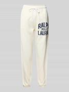 Polo Ralph Lauren Sweatpants mit elastischem Bund in Weiss, Größe L