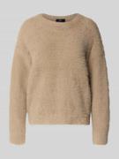 monari Regular Fit Pullover in Strick-Optik in Hellbraun, Größe 36