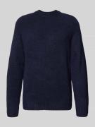 Les Deux Pullover mit Woll-Anteil Modell 'Gilbert' in Marine, Größe L