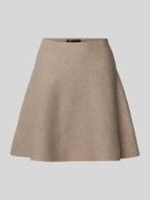 Only Ausgestellter Mini-Rock in Ripp-Optik Modell 'COCO' in Taupe Mela...