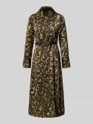 Mango Hemdblusenkleid mit Gürtel Modell 'CAMILA' in Khaki, Größe M