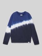Garcia Regular Fit Sweatshirt mit Statement-Stitching in Blau, Größe 1...