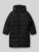 s.Oliver RED LABEL Regular Fit Steppmantel mit Kapuze in Black, Größe ...