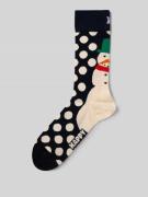 Happy Socks Regular Fit Socken mit Logo-Stitching Modell 'Jumbo Snowma...