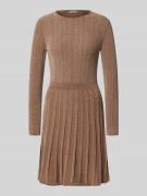 Guess Minikleid mit Rundhalsausschnitt Modell 'MORGAN' in Taupe, Größe...