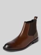 BOSS Chelsea Boots aus Rindsleder in Dunkelbraun, Größe 40