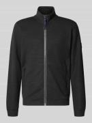 Lerros Sweatjacke mit Reißverschlusstaschen in Black, Größe M