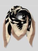 Codello Schal in Strick-Optik mit geometrischem Allover-Print in Black...