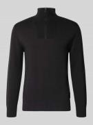 Tom Tailor Denim Regular Fit Troyer aus reiner Baumwolle in Black, Grö...