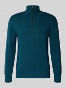 Tom Tailor Denim Regular Fit Troyer aus reiner Baumwolle in Dunkelgrue...