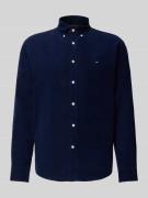 Tommy Hilfiger Regular Fit Cord-Hemd aus reiner Baumwolle in Marine, G...