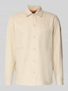 BOSS Orange Loose Fit Freizeithemd mit Woll-Anteil Modell 'LOCKY' in S...