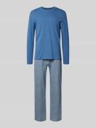 Christian Berg Men Pyjama mit elastischem Bund in Jeansblau, Größe L