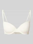 Skiny BH mit Label-Print in Offwhite, Größe 75A