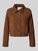 My Essential Wardrobe Regular Fit Jacke aus echtem Ziegenvelours Model...