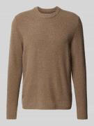 Wood Wood Strickpullover mit Rundhalsausschnitt Modell 'Andy' in Hellb...