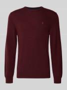 Polo Ralph Lauren Regular Fit Strickpullover aus reiner Wolle in Borde...