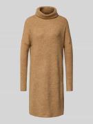 Only Loose Fit Strickkleid mit Woll-Anteil Modell 'JANA' in Sand Melan...