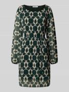 ZABAIONE Kleid mit Strukturmuster Modell 'Sara' in Dunkelgruen, Größe ...