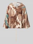 ZABAIONE Relaxed Fit Bluse mit Kapuze Modell 'Da44nielaa' in Mittelbra...