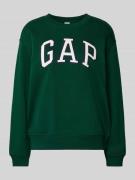 GAP Sweatshirt mit gerippten Abschlüssen in Bottle, Größe M