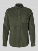 Tommy Jeans Regular Fit Freizeithemd aus reiner Baumwolle in Dunkelgru...