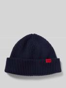 HUGO Beanie aus Schurwoll-Mix Modell 'XUSH' in Marine, Größe 1