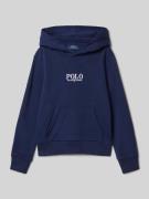Polo Ralph Lauren Teens Hoodie mit Label-Stitching in Marine, Größe L