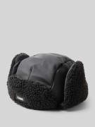 RAINS Mütze mit Futter aus Teddyfell Modell 'Fleece Trapper' in Black,...