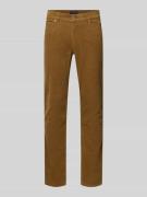 Christian Berg Men Cordhose mit 5-Pocket-Design in Camel, Größe 34/34