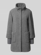 s.Oliver BLACK LABEL Regular Fit Mantel mit Stehkragen in Anthrazit, G...