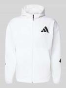 adidas Sportswear Sweatjacke mit Reißverschluss in Weiss, Größe M