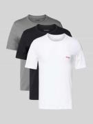 HUGO Regular Fit T-Shirt Set im 3er-Pack in Mittelgrau, Größe L