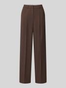 JJXX Wide Fit Stoffhose mit Viskose-Anteil Modell 'Ellis' in Dunkelbra...