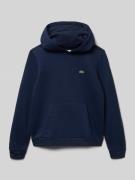 Lacoste Regular Fit Hoodie aus Baumwoll-Mix in Marine, Größe 152